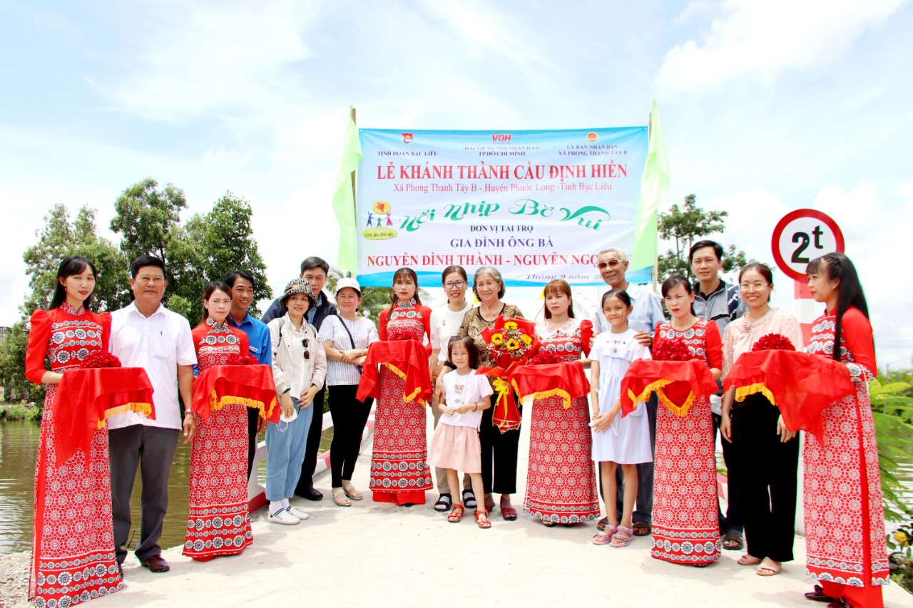 KHÁNH THÀNH CẦU ĐỊNH HIỀN - PHONG THẠNH TÂY B, PHƯỚC LONG, BẠC LIÊU