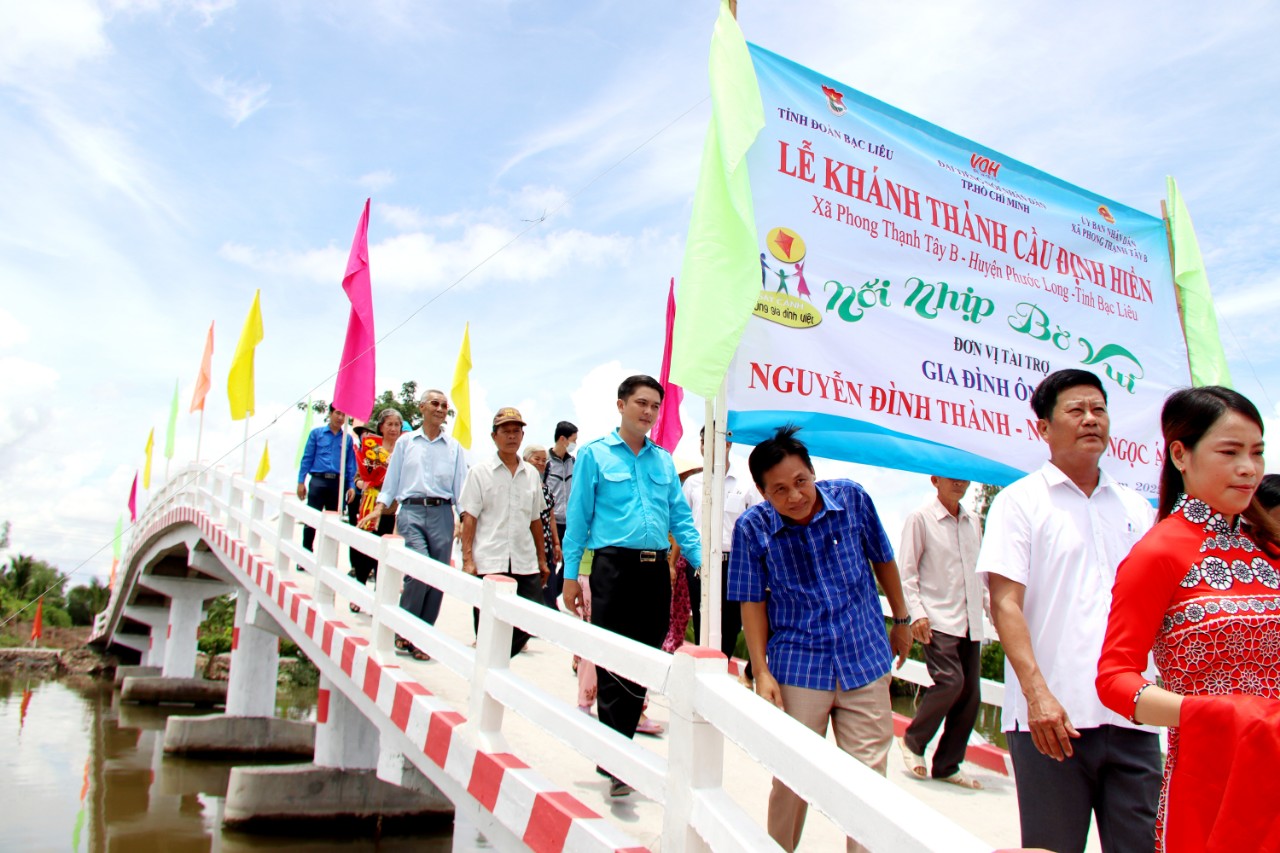 KHÁNH THÀNH CẦU ĐỊNH HIỀN - PHONG THẠNH TÂY B, PHƯỚC LONG, BẠC LIÊU