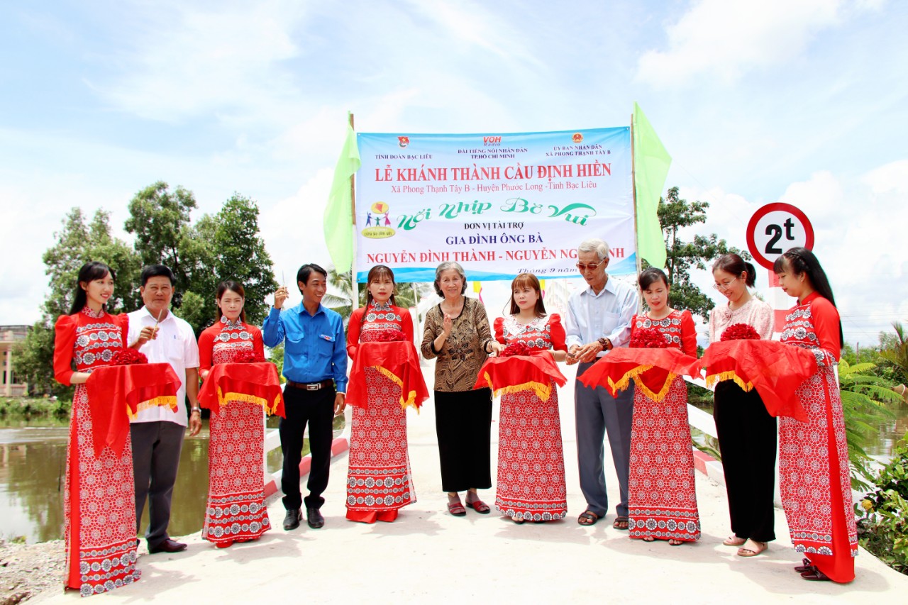 KHÁNH THÀNH CẦU ĐỊNH HIỀN - PHONG THẠNH TÂY B, PHƯỚC LONG, BẠC LIÊU