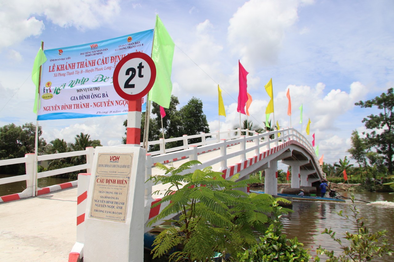 KHÁNH THÀNH CẦU ĐỊNH HIỀN - PHONG THẠNH TÂY B, PHƯỚC LONG, BẠC LIÊU