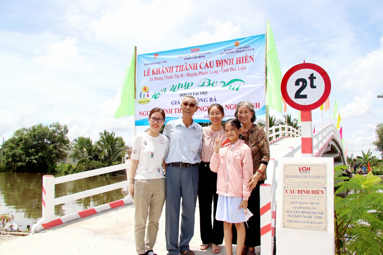 KHÁNH THÀNH CẦU ĐỊNH HIỀN - PHONG THẠNH TÂY B, PHƯỚC LONG, BẠC LIÊU