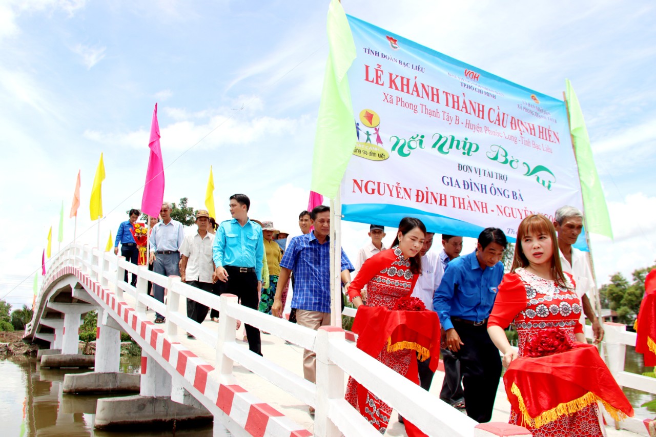KHÁNH THÀNH CẦU ĐỊNH HIỀN - PHONG THẠNH TÂY B, PHƯỚC LONG, BẠC LIÊU