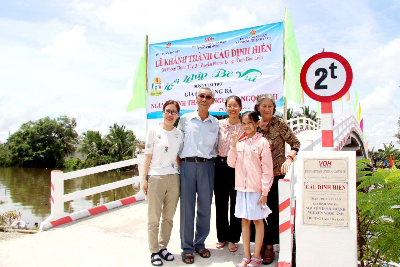KHÁNH THÀNH CẦU ĐỊNH HIỀN - PHONG THẠNH TÂY B, PHƯỚC LONG, BẠC LIÊU