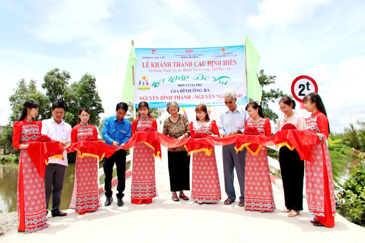 KHÁNH THÀNH CẦU ĐỊNH HIỀN - PHONG THẠNH TÂY B, PHƯỚC LONG, BẠC LIÊU