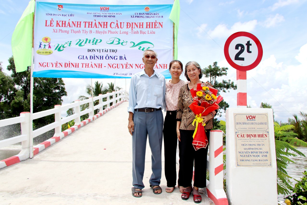 KHÁNH THÀNH CẦU ĐỊNH HIỀN - PHONG THẠNH TÂY B, PHƯỚC LONG, BẠC LIÊU