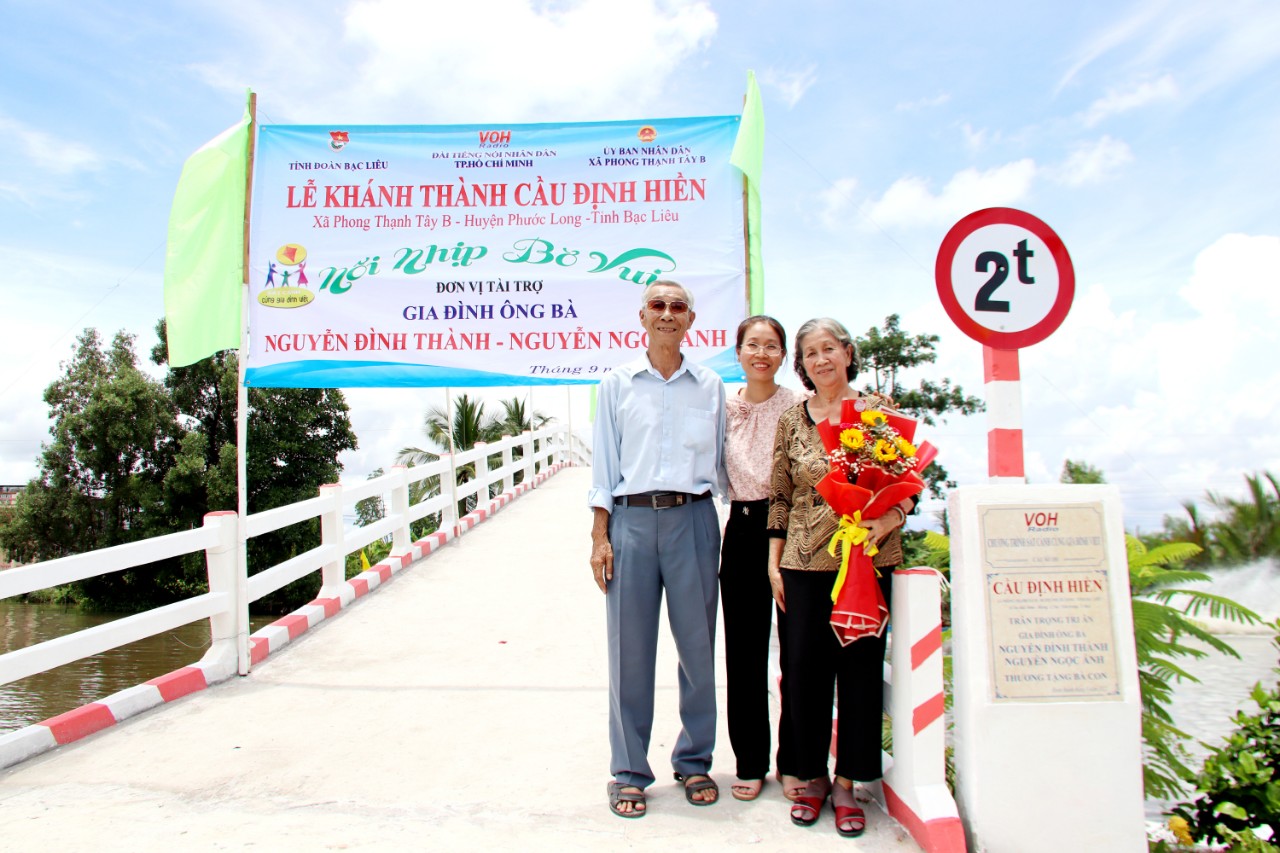 KHÁNH THÀNH CẦU ĐỊNH HIỀN - PHONG THẠNH TÂY B, PHƯỚC LONG, BẠC LIÊU