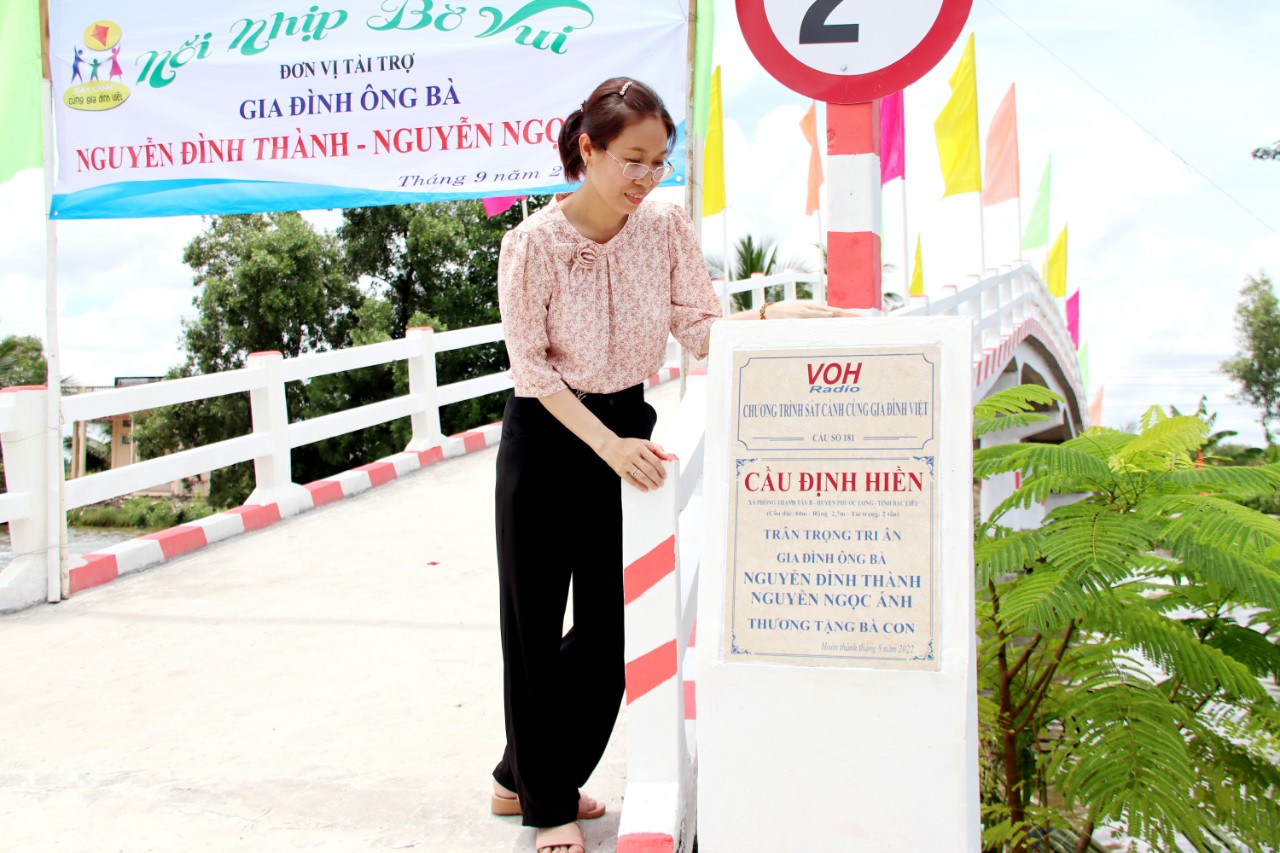 KHÁNH THÀNH CẦU ĐỊNH HIỀN - PHONG THẠNH TÂY B, PHƯỚC LONG, BẠC LIÊU