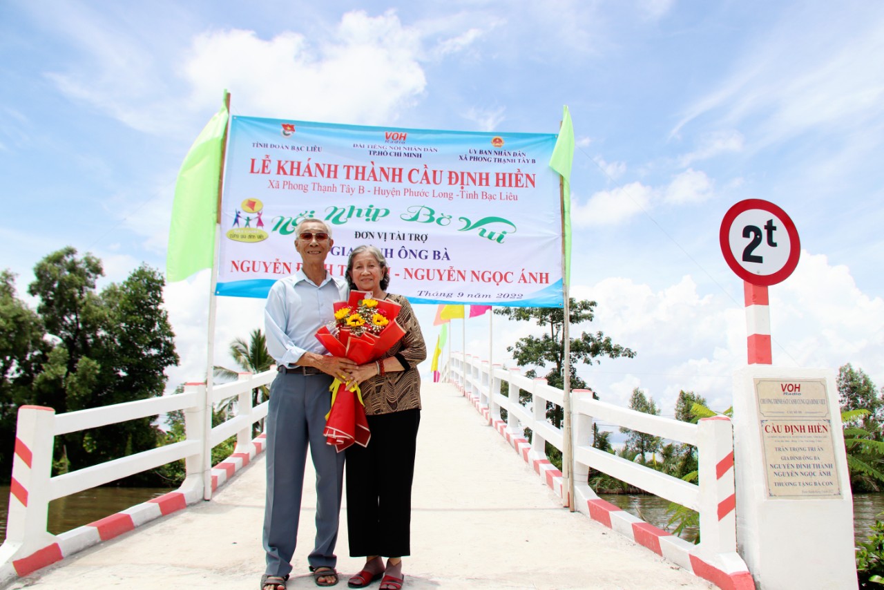 KHÁNH THÀNH CẦU ĐỊNH HIỀN - PHONG THẠNH TÂY B, PHƯỚC LONG, BẠC LIÊU