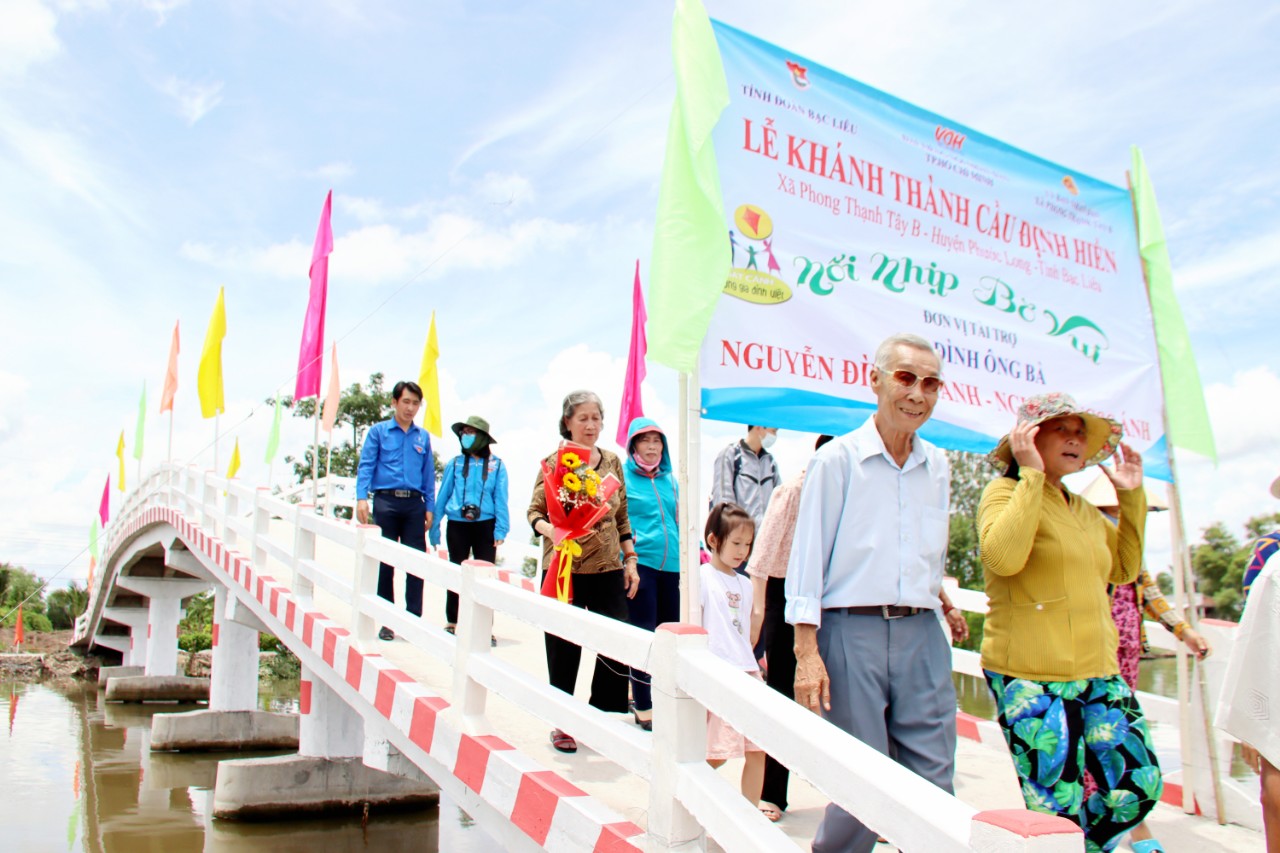 KHÁNH THÀNH CẦU ĐỊNH HIỀN - PHONG THẠNH TÂY B, PHƯỚC LONG, BẠC LIÊU