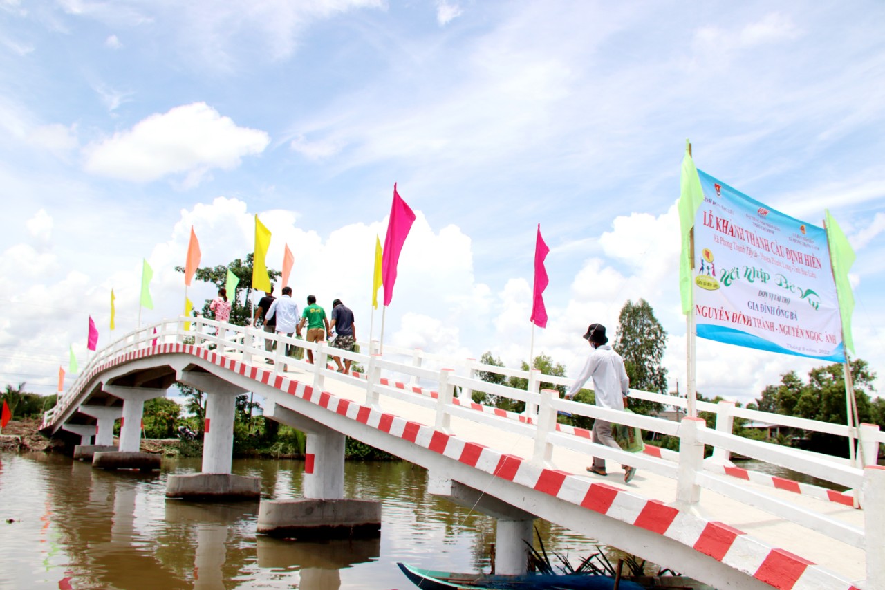 KHÁNH THÀNH CẦU ĐỊNH HIỀN - PHONG THẠNH TÂY B, PHƯỚC LONG, BẠC LIÊU