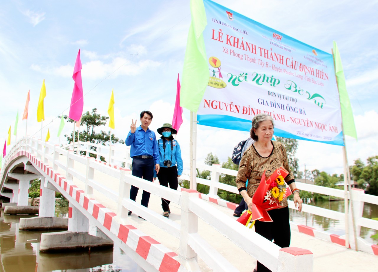 KHÁNH THÀNH CẦU ĐỊNH HIỀN - PHONG THẠNH TÂY B, PHƯỚC LONG, BẠC LIÊU
