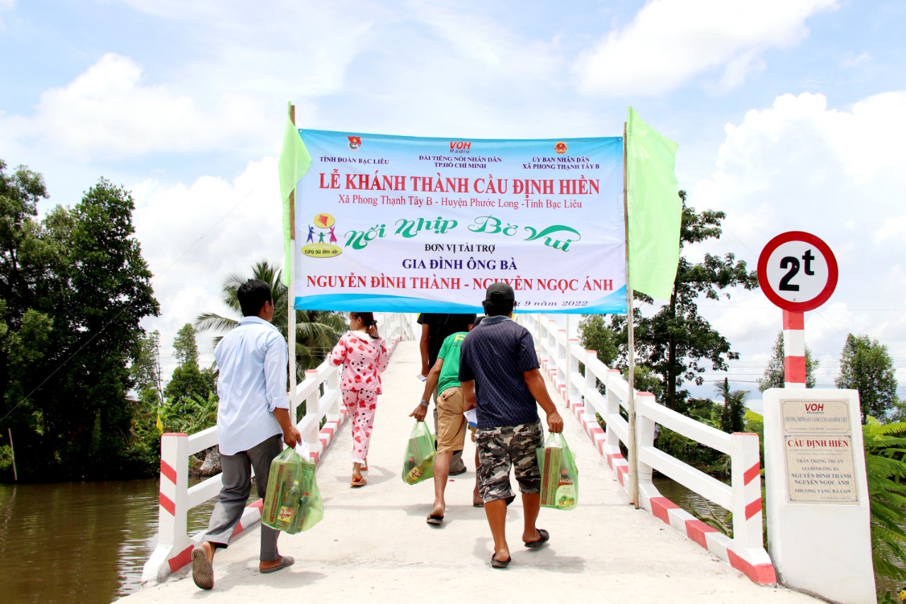 KHÁNH THÀNH CẦU ĐỊNH HIỀN - PHONG THẠNH TÂY B, PHƯỚC LONG, BẠC LIÊU