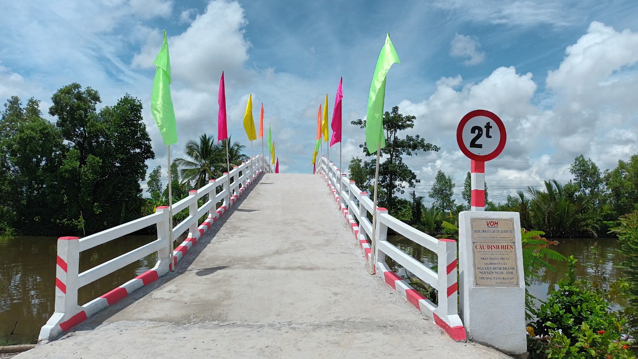 KHÁNH THÀNH CẦU ĐỊNH HIỀN - PHONG THẠNH TÂY B, PHƯỚC LONG, BẠC LIÊU