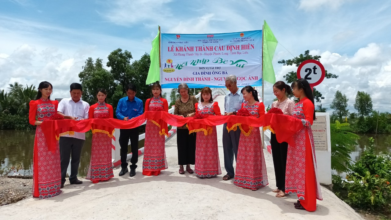 KHÁNH THÀNH CẦU ĐỊNH HIỀN - PHONG THẠNH TÂY B, PHƯỚC LONG, BẠC LIÊU