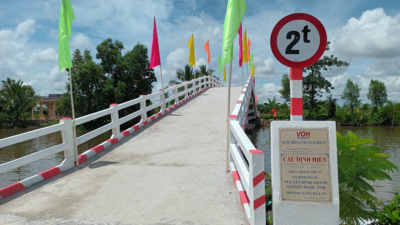 KHÁNH THÀNH CẦU ĐỊNH HIỀN - PHONG THẠNH TÂY B, PHƯỚC LONG, BẠC LIÊU