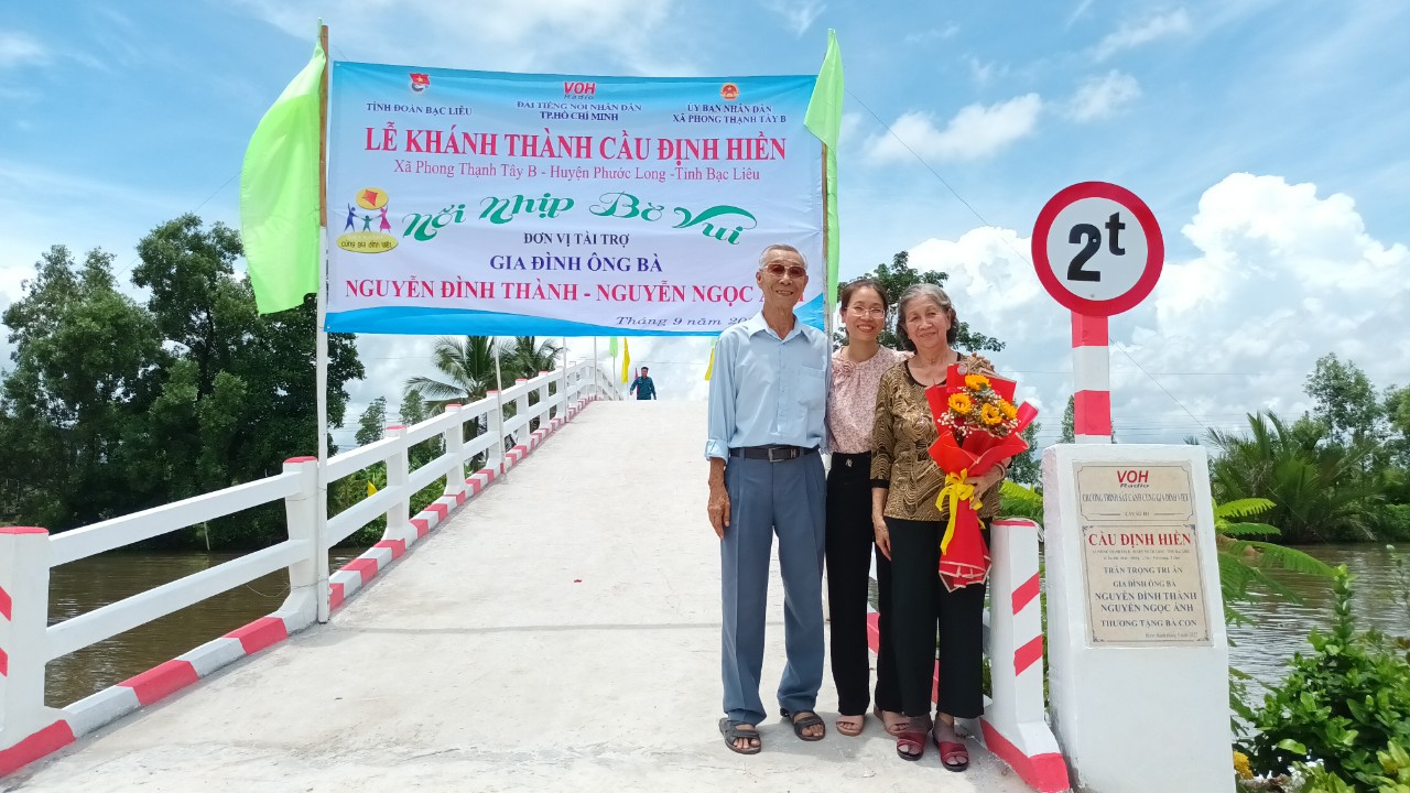 KHÁNH THÀNH CẦU ĐỊNH HIỀN - PHONG THẠNH TÂY B, PHƯỚC LONG, BẠC LIÊU