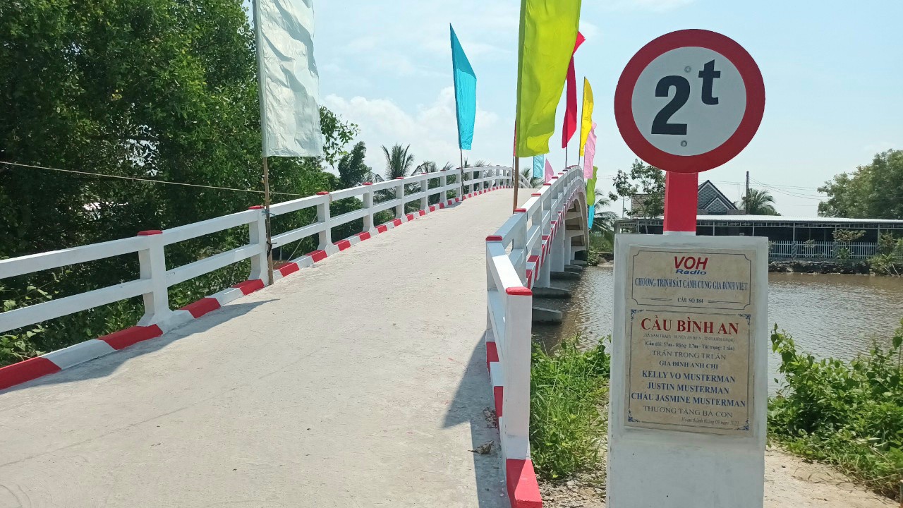 KHÁNH THÀNH CẦU BÌNH AN - XÃ NAM THÁI A, AN BIÊN, KIÊN GIANG