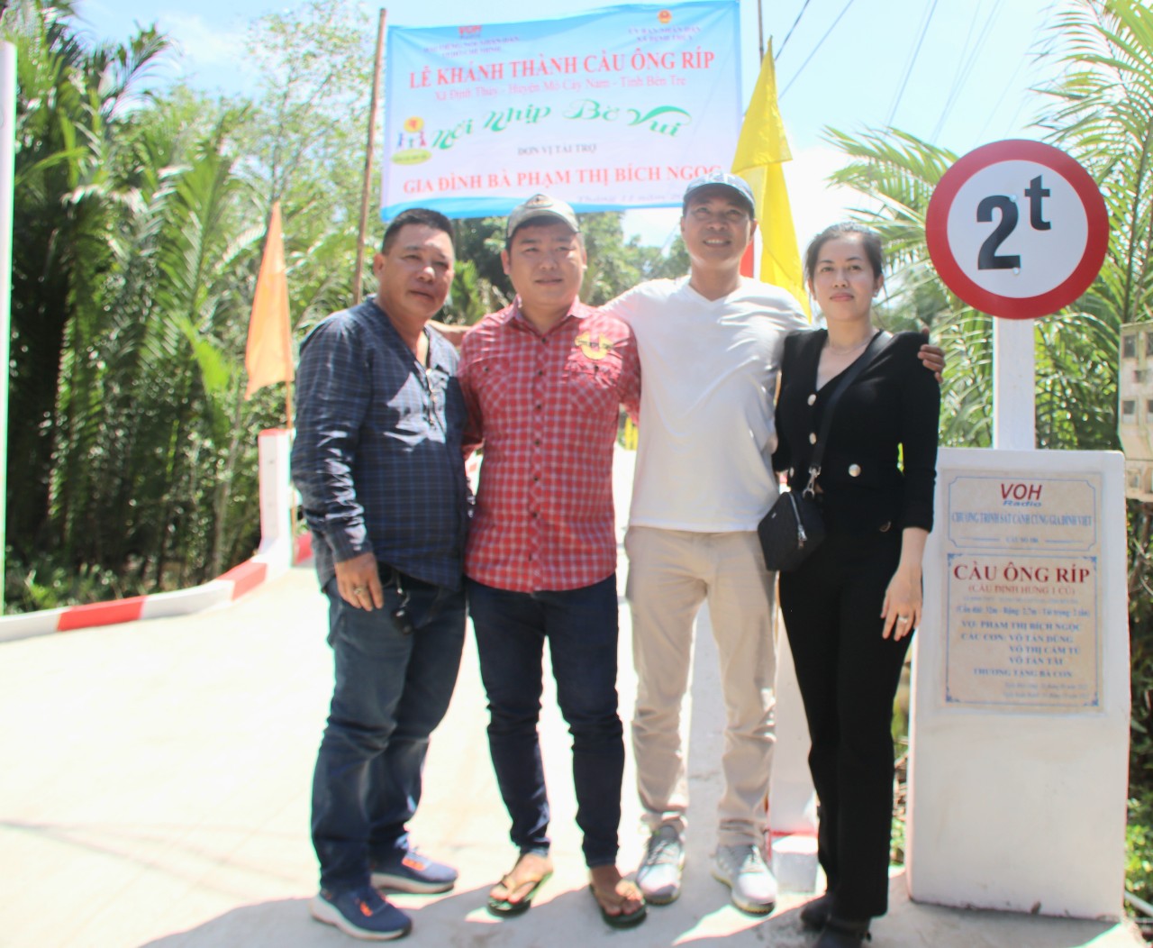 KHÁNH THÀNH CẦU ÔNG RÍP - XÃ ĐỊNH THỦY, HUYỆN MỎ CÀY NAM, TỈNH BẾN TRE