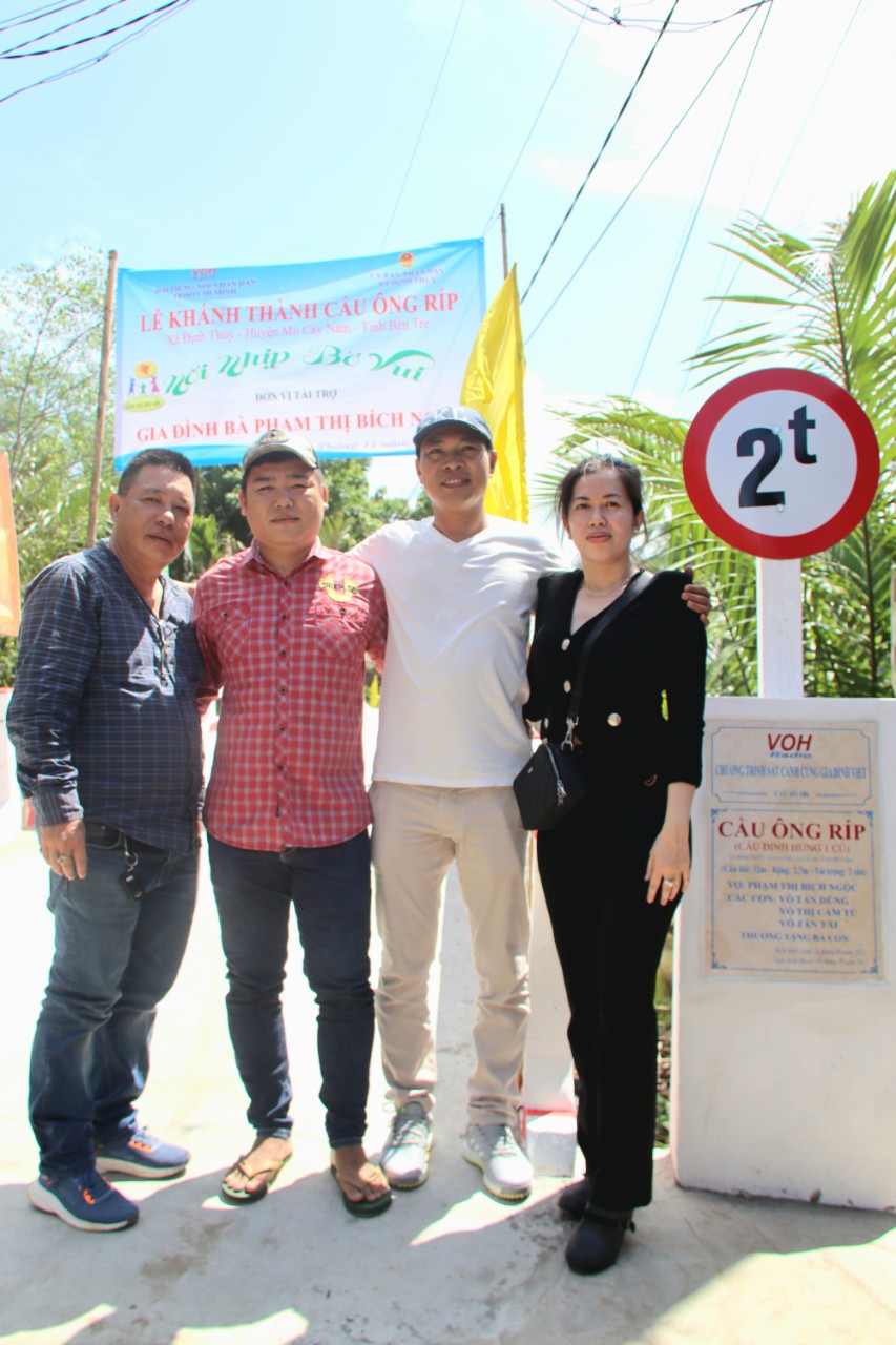 KHÁNH THÀNH CẦU ÔNG RÍP - XÃ ĐỊNH THỦY, HUYỆN MỎ CÀY NAM, TỈNH BẾN TRE