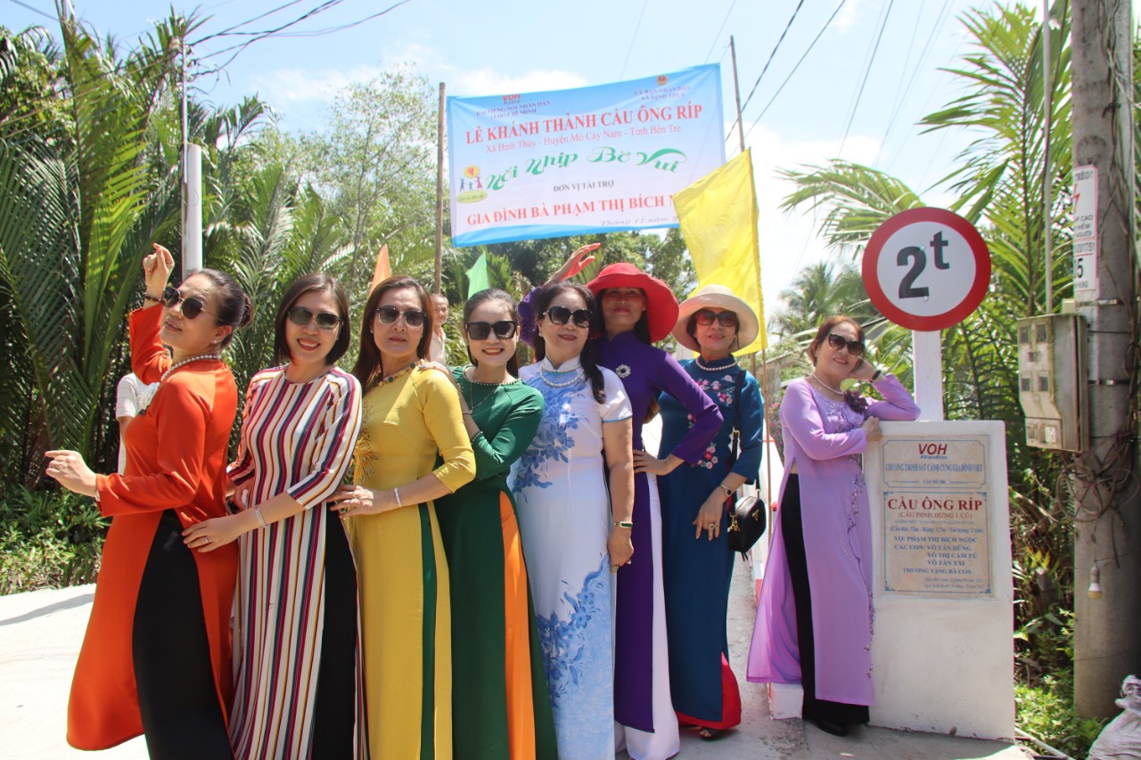 KHÁNH THÀNH CẦU ÔNG RÍP - XÃ ĐỊNH THỦY, HUYỆN MỎ CÀY NAM, TỈNH BẾN TRE