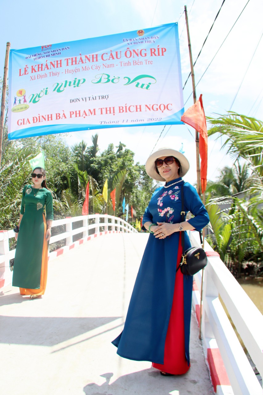 KHÁNH THÀNH CẦU ÔNG RÍP - XÃ ĐỊNH THỦY, HUYỆN MỎ CÀY NAM, TỈNH BẾN TRE