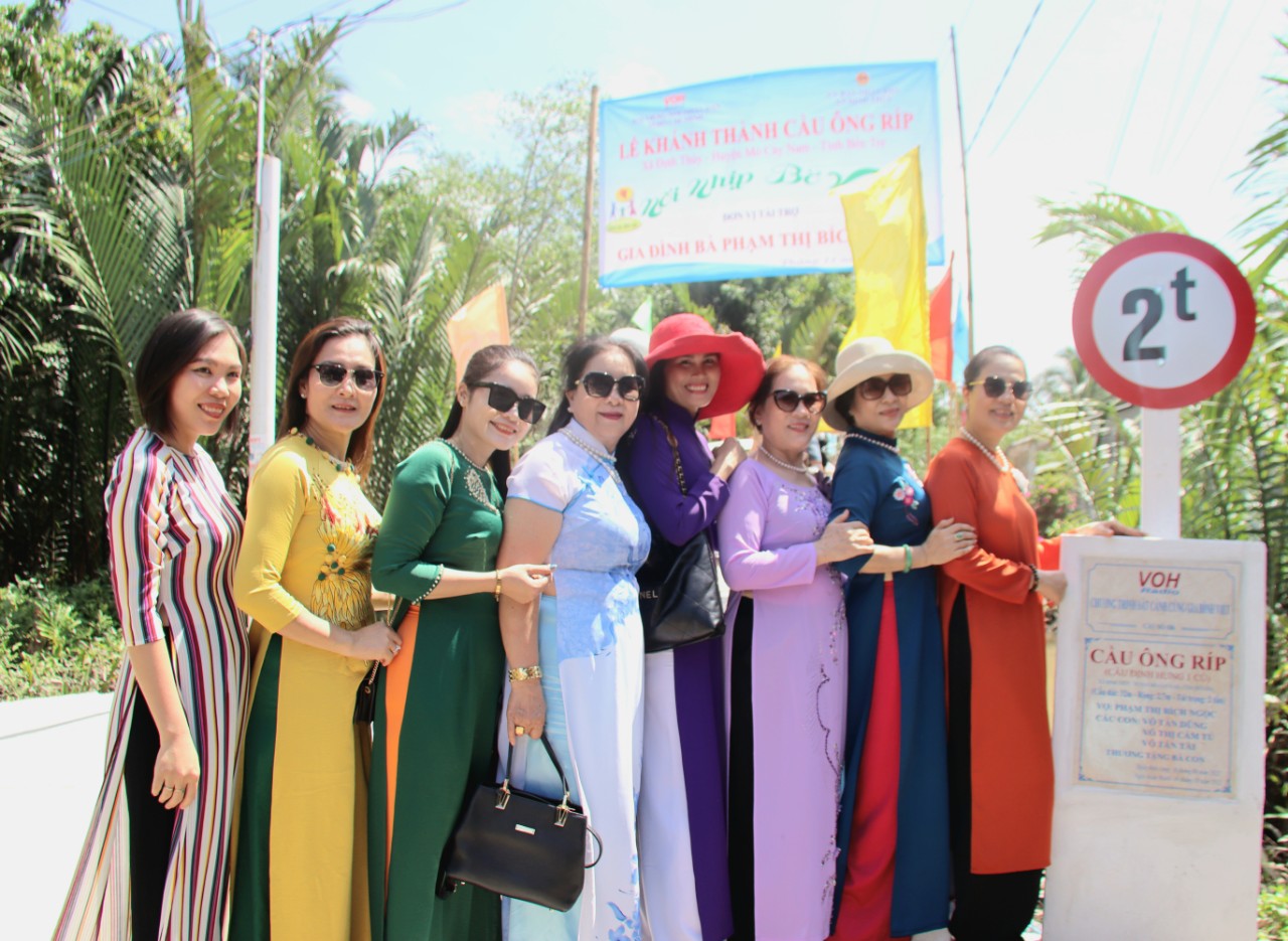 KHÁNH THÀNH CẦU ÔNG RÍP - XÃ ĐỊNH THỦY, HUYỆN MỎ CÀY NAM, TỈNH BẾN TRE