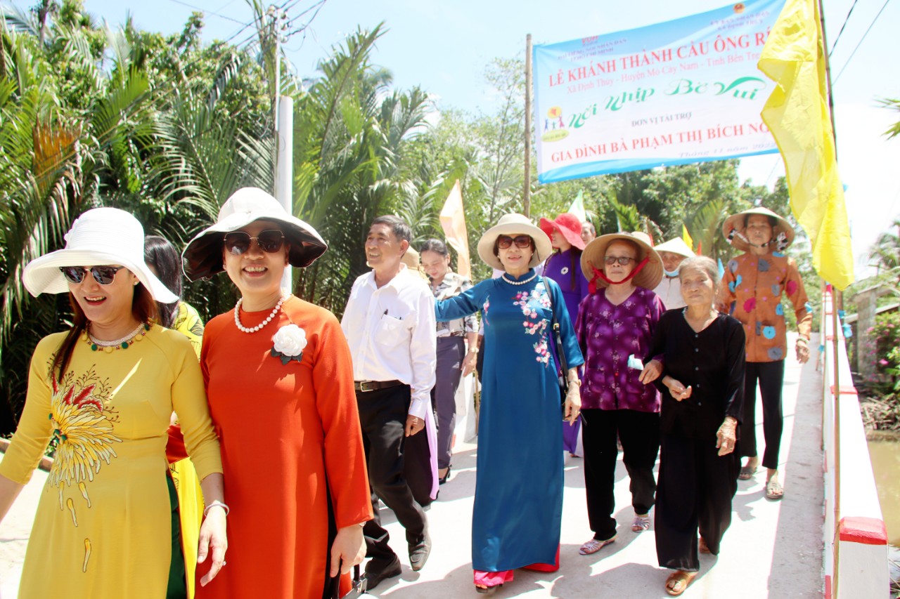KHÁNH THÀNH CẦU ÔNG RÍP - XÃ ĐỊNH THỦY, HUYỆN MỎ CÀY NAM, TỈNH BẾN TRE