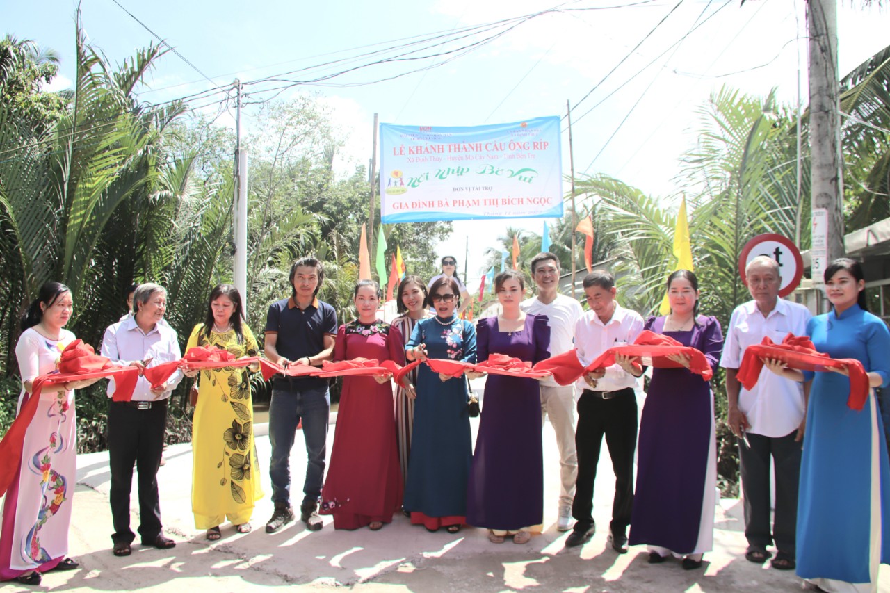 KHÁNH THÀNH CẦU ÔNG RÍP - XÃ ĐỊNH THỦY, HUYỆN MỎ CÀY NAM, TỈNH BẾN TRE