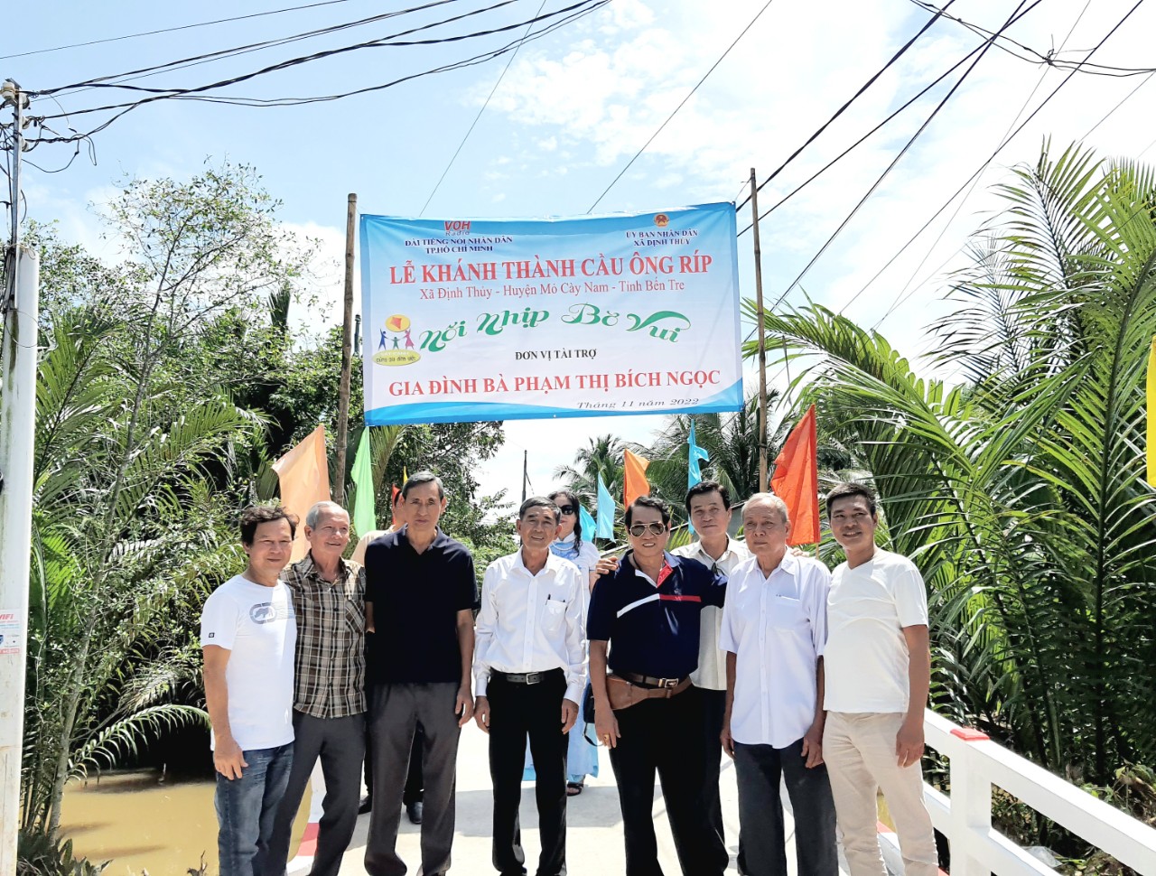 KHÁNH THÀNH CẦU ÔNG RÍP - XÃ ĐỊNH THỦY, HUYỆN MỎ CÀY NAM, TỈNH BẾN TRE