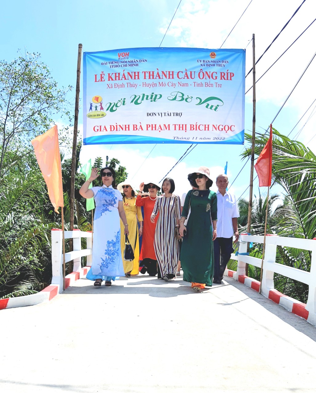 KHÁNH THÀNH CẦU ÔNG RÍP - XÃ ĐỊNH THỦY, HUYỆN MỎ CÀY NAM, TỈNH BẾN TRE