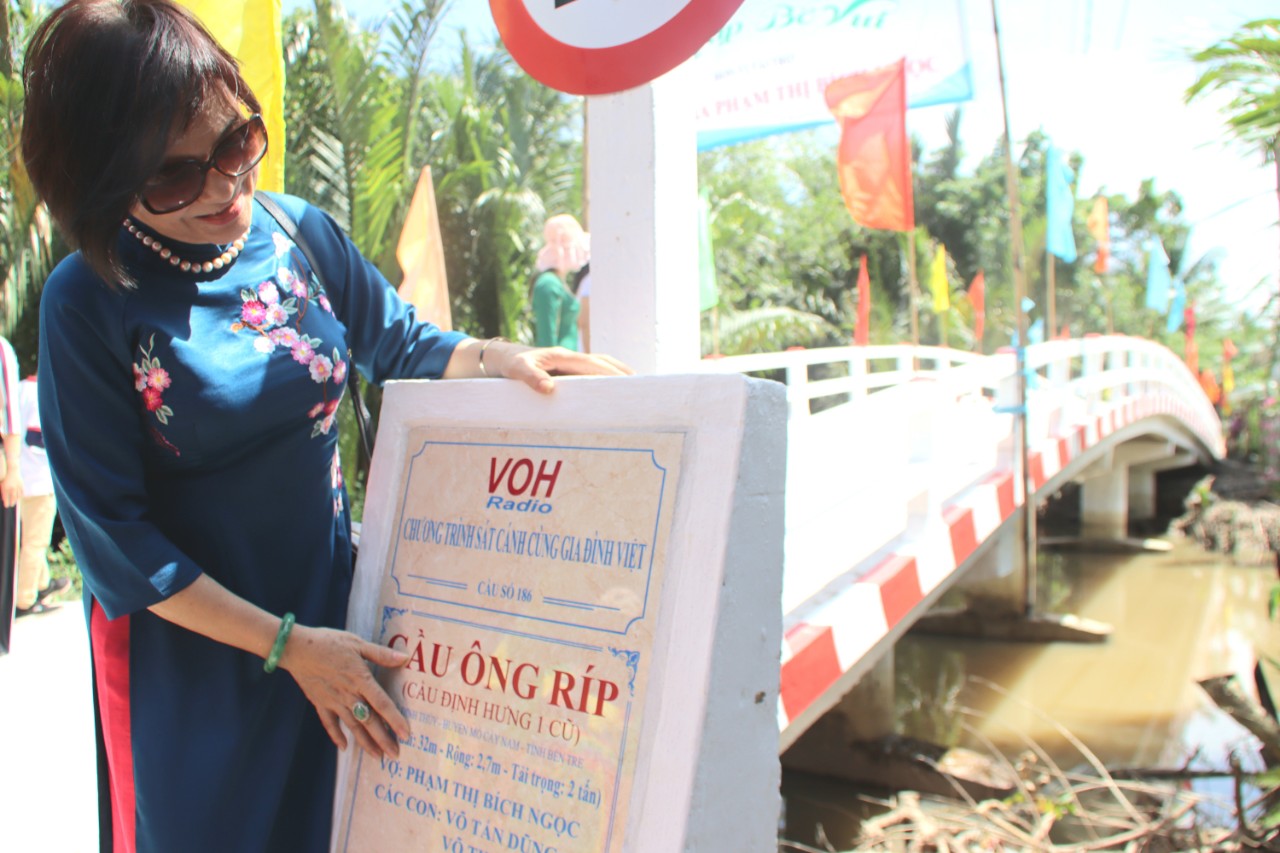 KHÁNH THÀNH CẦU ÔNG RÍP - XÃ ĐỊNH THỦY, HUYỆN MỎ CÀY NAM, TỈNH BẾN TRE