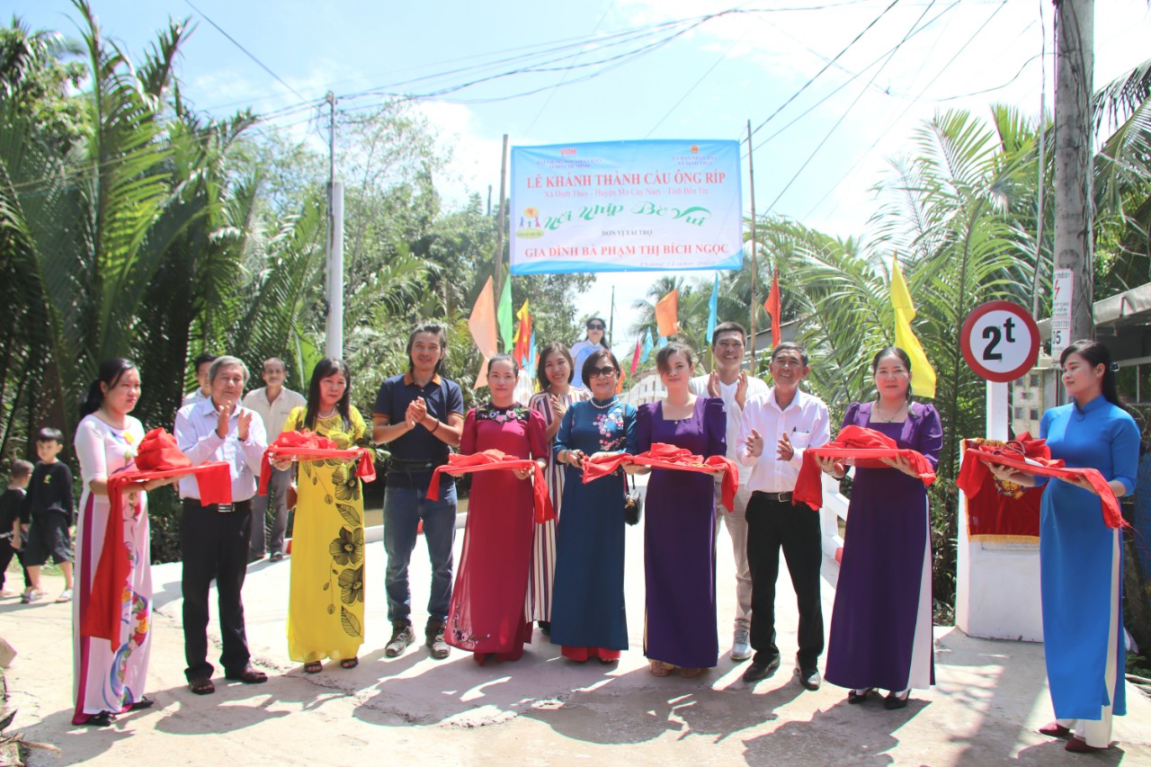 KHÁNH THÀNH CẦU ÔNG RÍP - XÃ ĐỊNH THỦY, HUYỆN MỎ CÀY NAM, TỈNH BẾN TRE