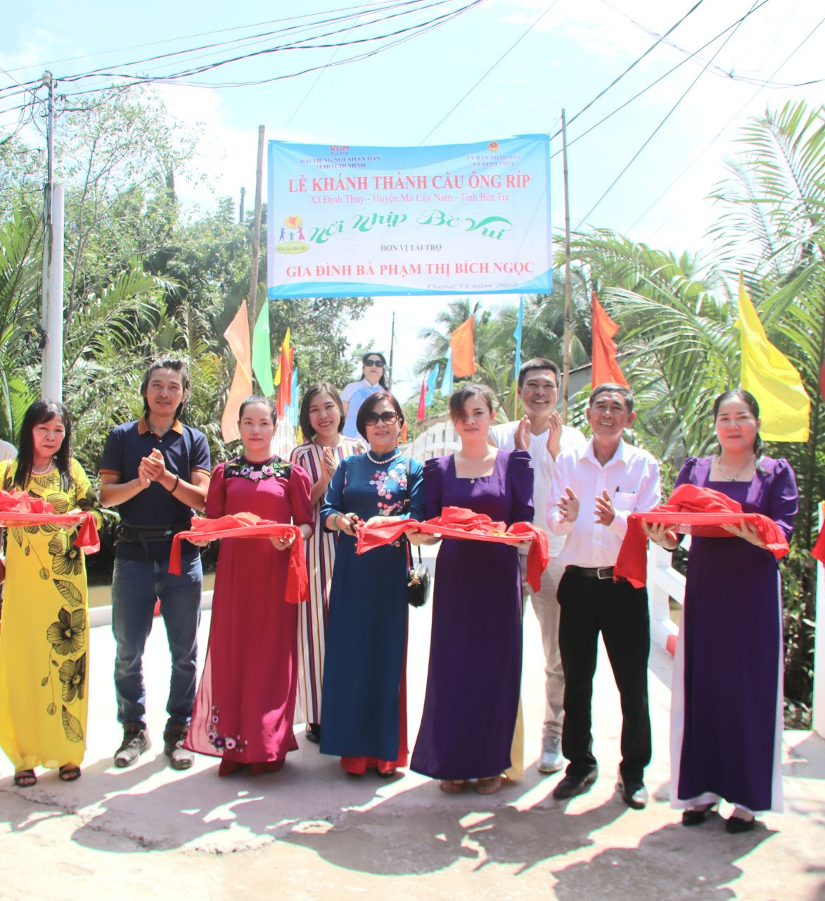 KHÁNH THÀNH CẦU ÔNG RÍP - XÃ ĐỊNH THỦY, HUYỆN MỎ CÀY NAM, TỈNH BẾN TRE