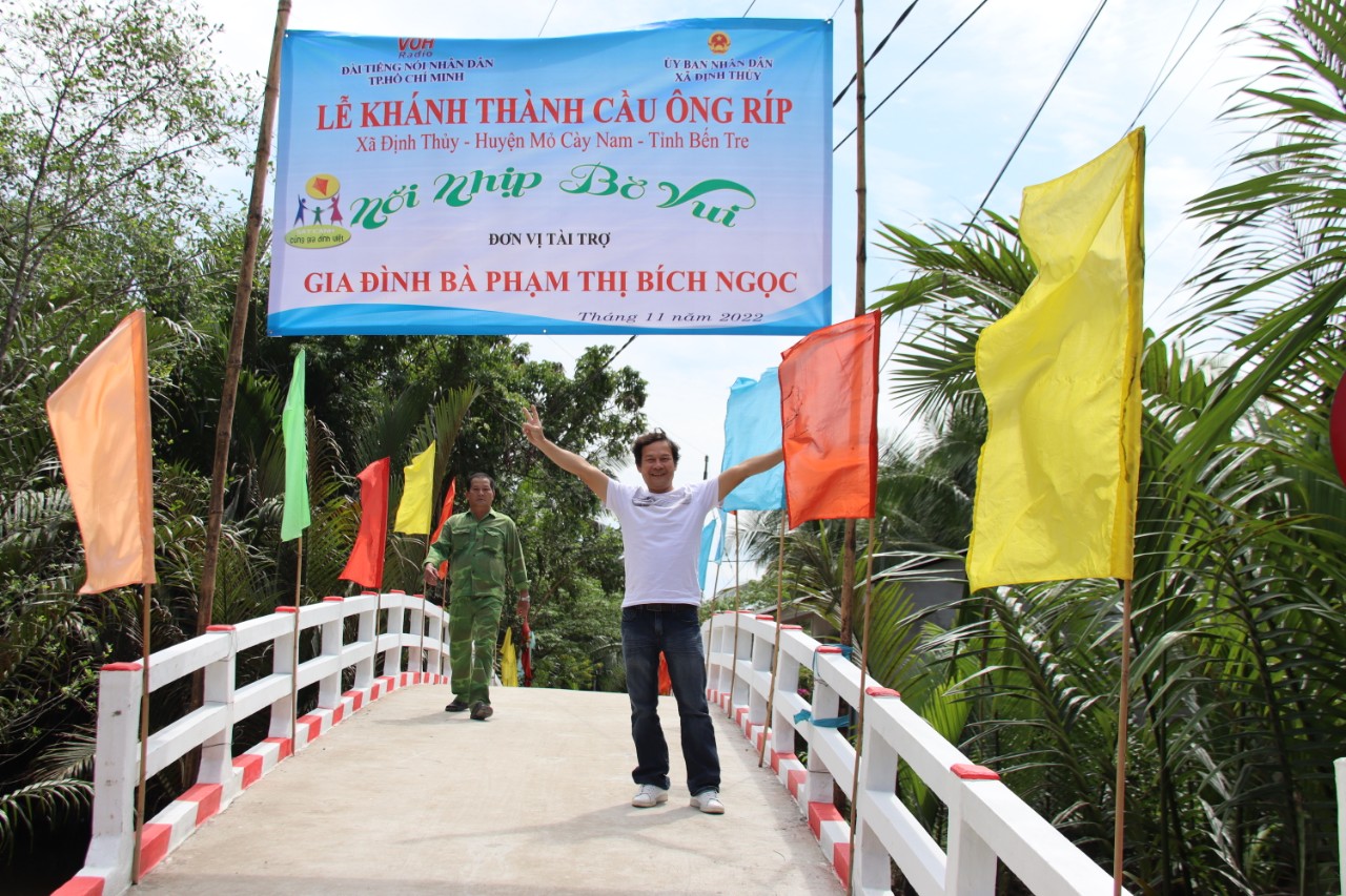 KHÁNH THÀNH CẦU ÔNG RÍP - XÃ ĐỊNH THỦY, HUYỆN MỎ CÀY NAM, TỈNH BẾN TRE