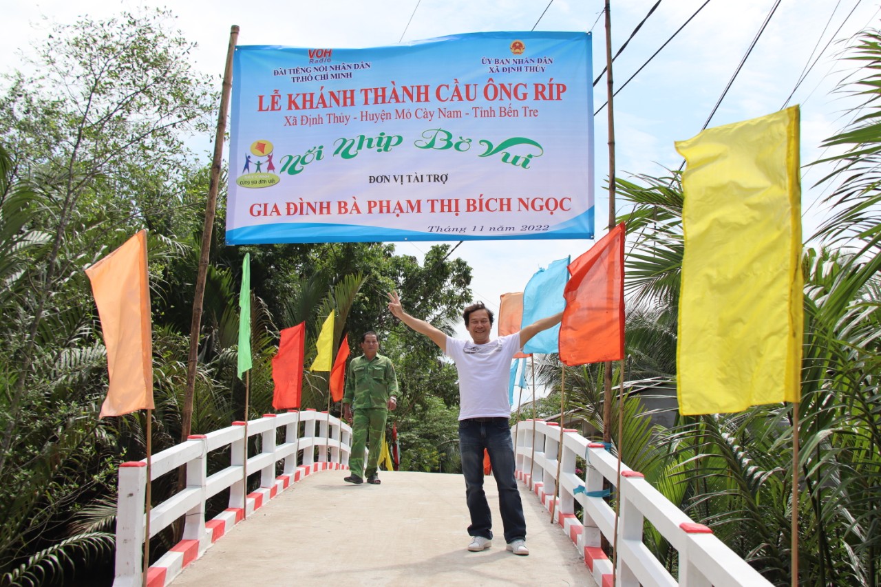 KHÁNH THÀNH CẦU ÔNG RÍP - XÃ ĐỊNH THỦY, HUYỆN MỎ CÀY NAM, TỈNH BẾN TRE