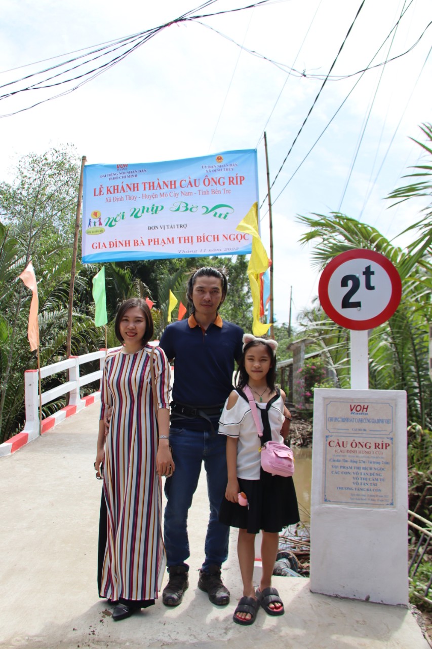 KHÁNH THÀNH CẦU ÔNG RÍP - XÃ ĐỊNH THỦY, HUYỆN MỎ CÀY NAM, TỈNH BẾN TRE