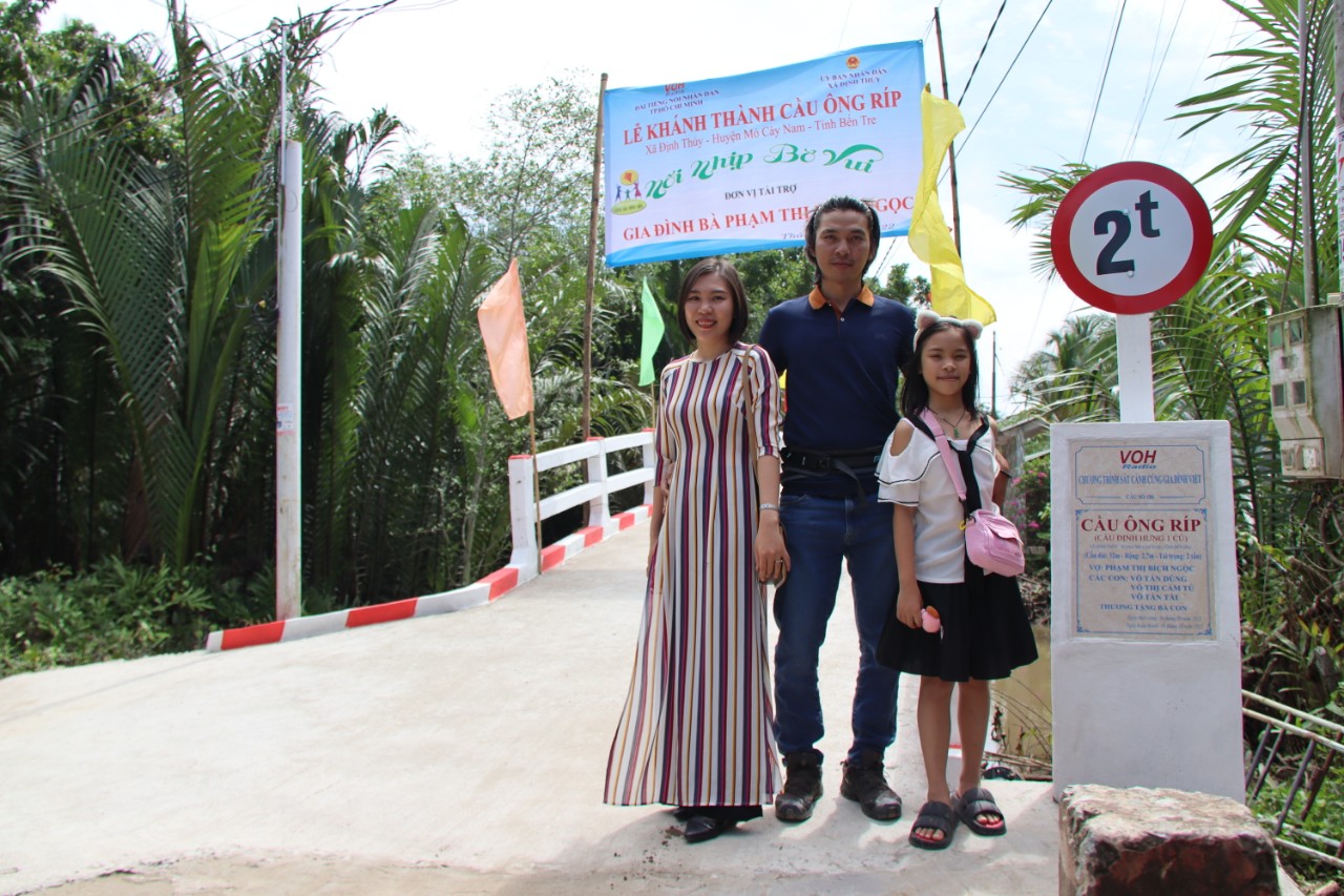 KHÁNH THÀNH CẦU ÔNG RÍP - XÃ ĐỊNH THỦY, HUYỆN MỎ CÀY NAM, TỈNH BẾN TRE