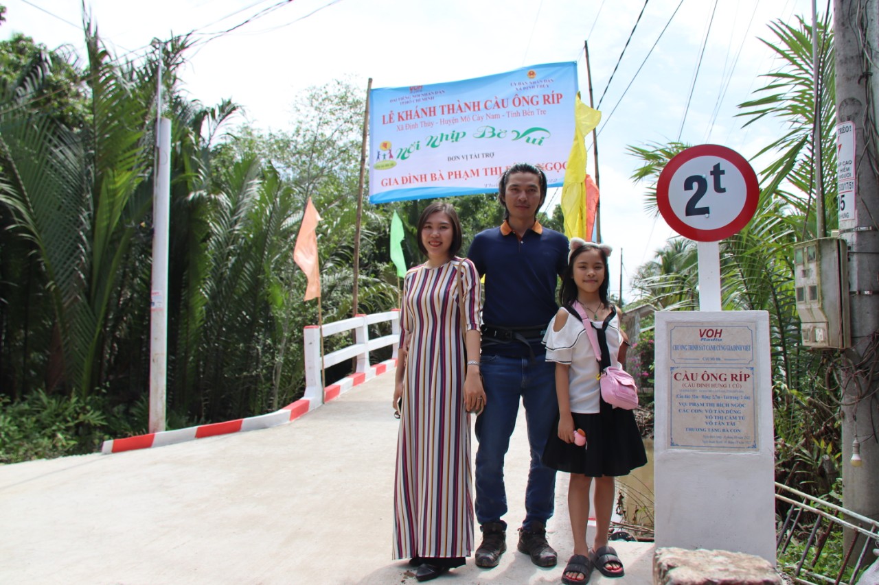 KHÁNH THÀNH CẦU ÔNG RÍP - XÃ ĐỊNH THỦY, HUYỆN MỎ CÀY NAM, TỈNH BẾN TRE