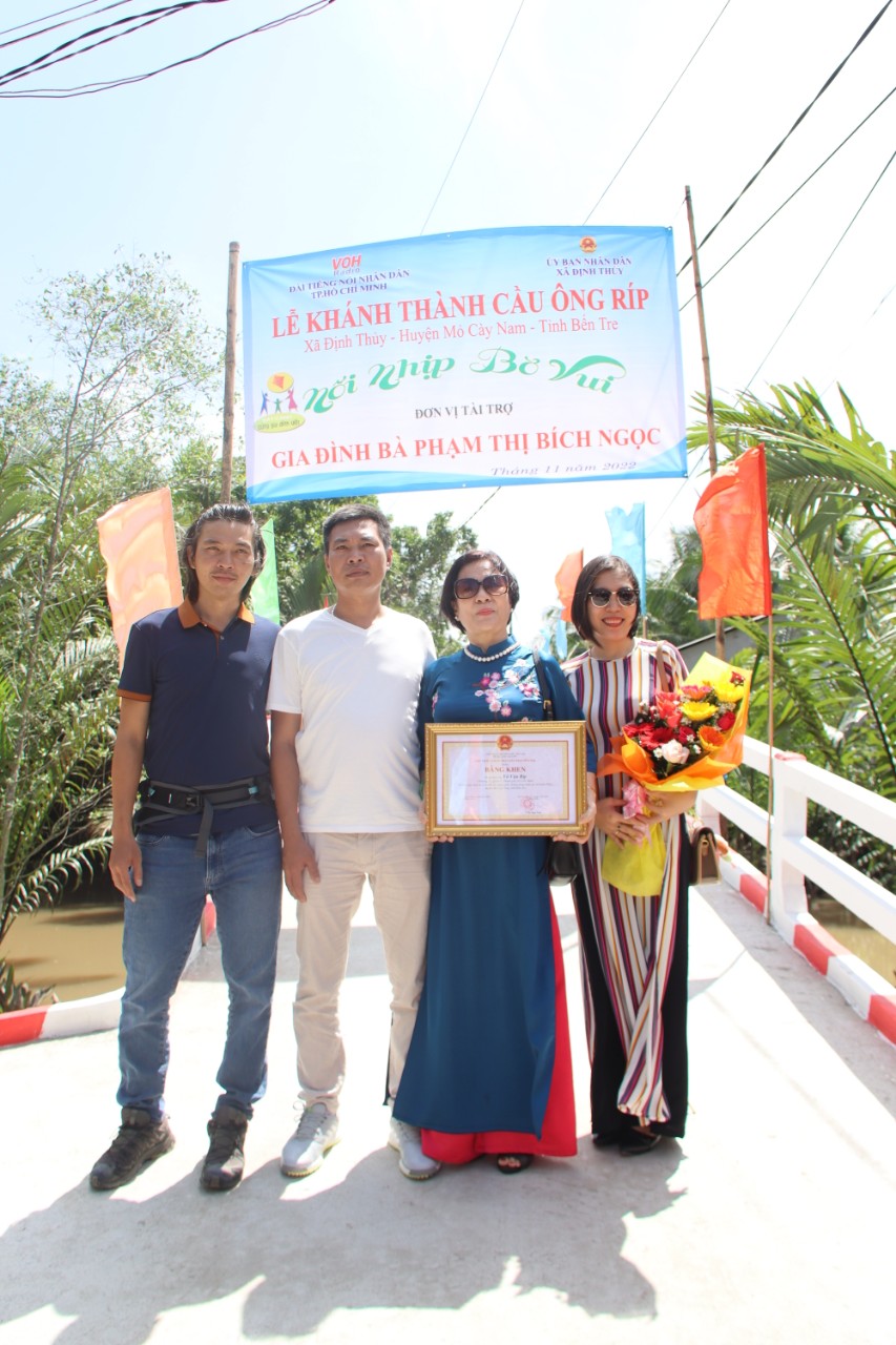 KHÁNH THÀNH CẦU ÔNG RÍP - XÃ ĐỊNH THỦY, HUYỆN MỎ CÀY NAM, TỈNH BẾN TRE