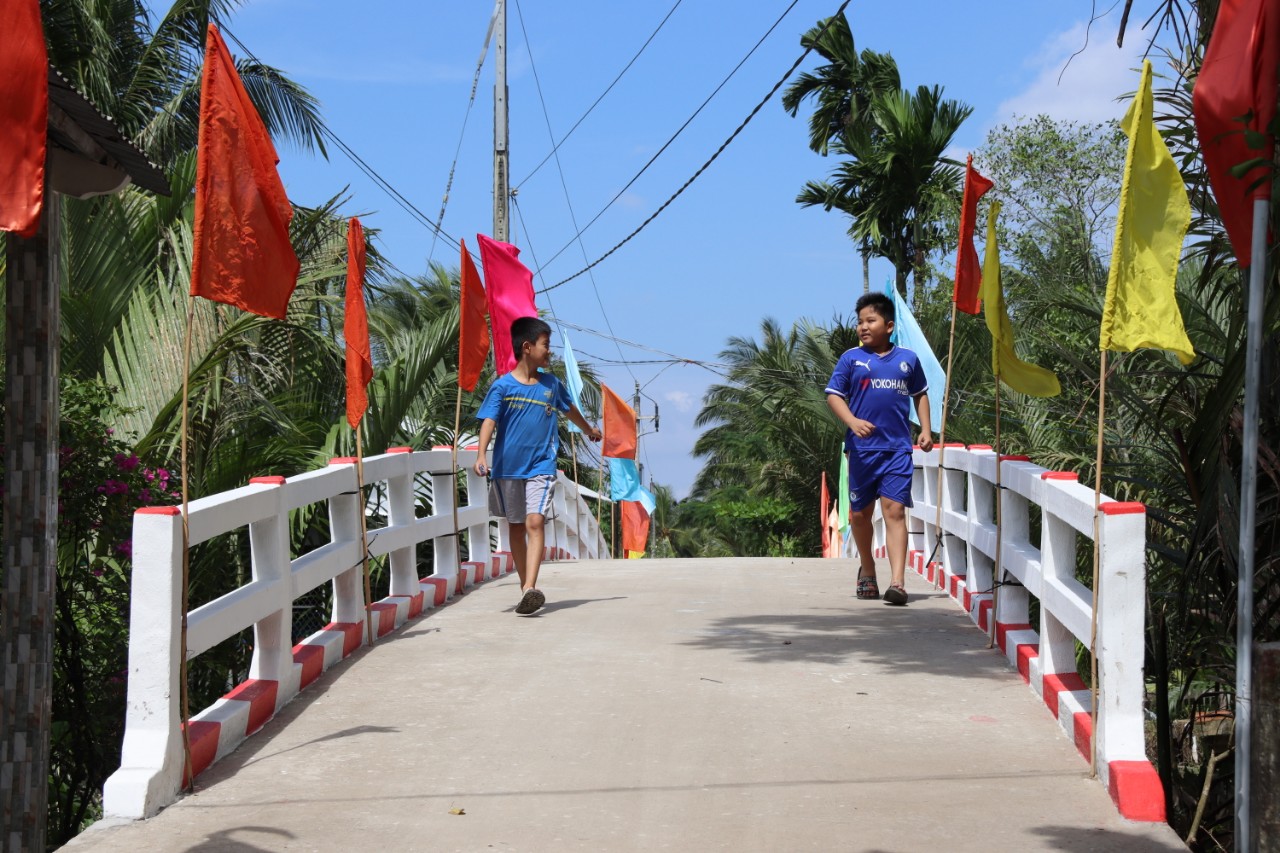 KHÁNH THÀNH CẦU ÔNG RÍP - XÃ ĐỊNH THỦY, HUYỆN MỎ CÀY NAM, TỈNH BẾN TRE