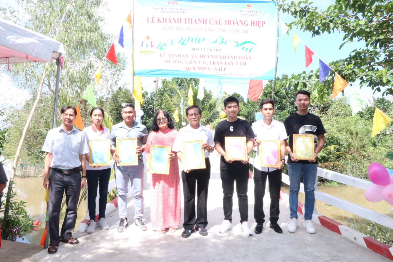 KHÁNH THÀNH CẦU HOÀNG HIỆP - XÃ MỸ HỘI, HUYỆN CÁI BÈ, TỈNH TIỀN GIANG