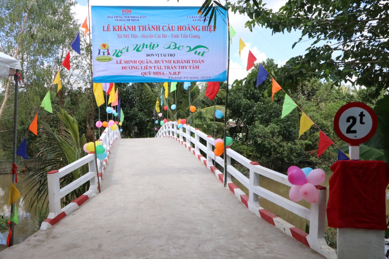 KHÁNH THÀNH CẦU HOÀNG HIỆP - XÃ MỸ HỘI, HUYỆN CÁI BÈ, TỈNH TIỀN GIANG