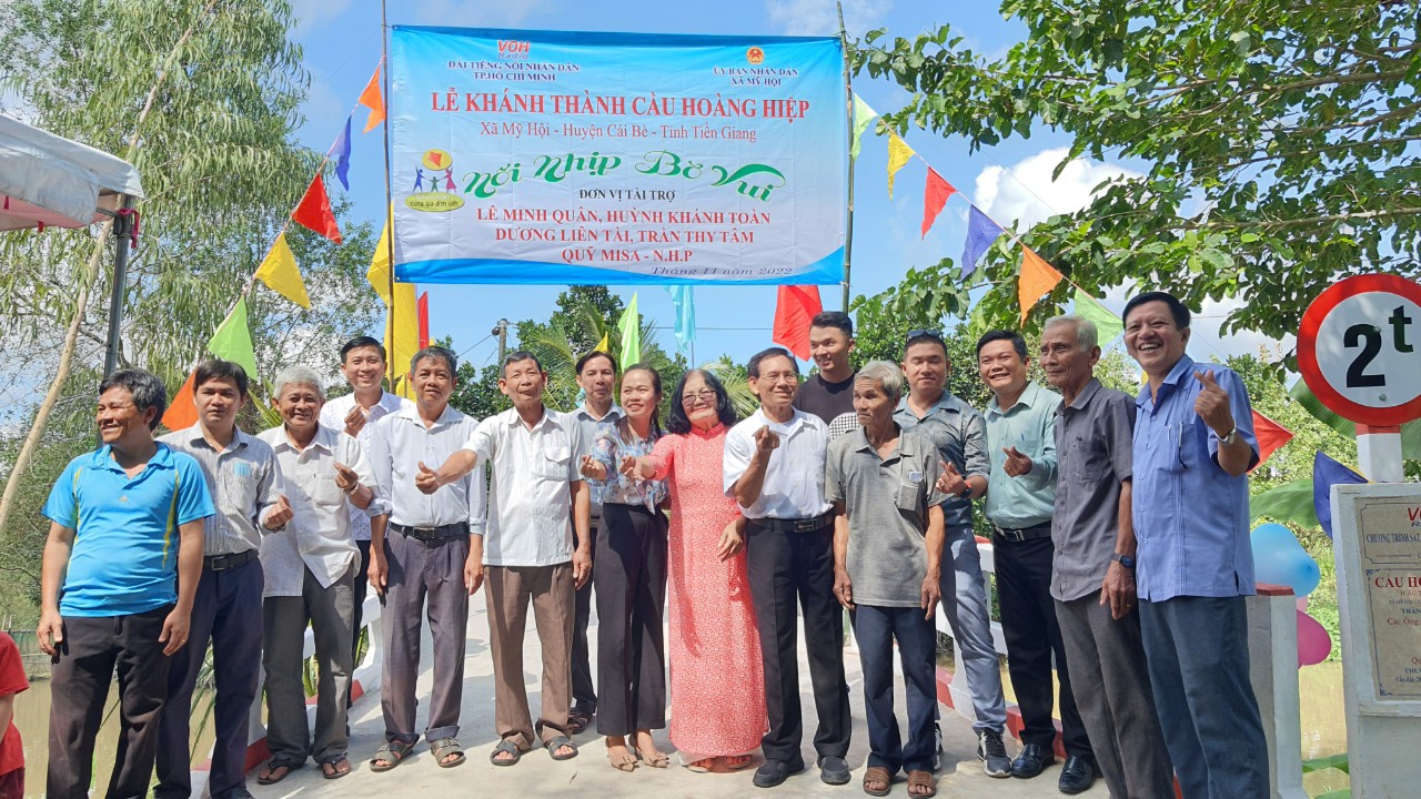 KHÁNH THÀNH CẦU HOÀNG HIỆP - XÃ MỸ HỘI, HUYỆN CÁI BÈ, TỈNH TIỀN GIANG