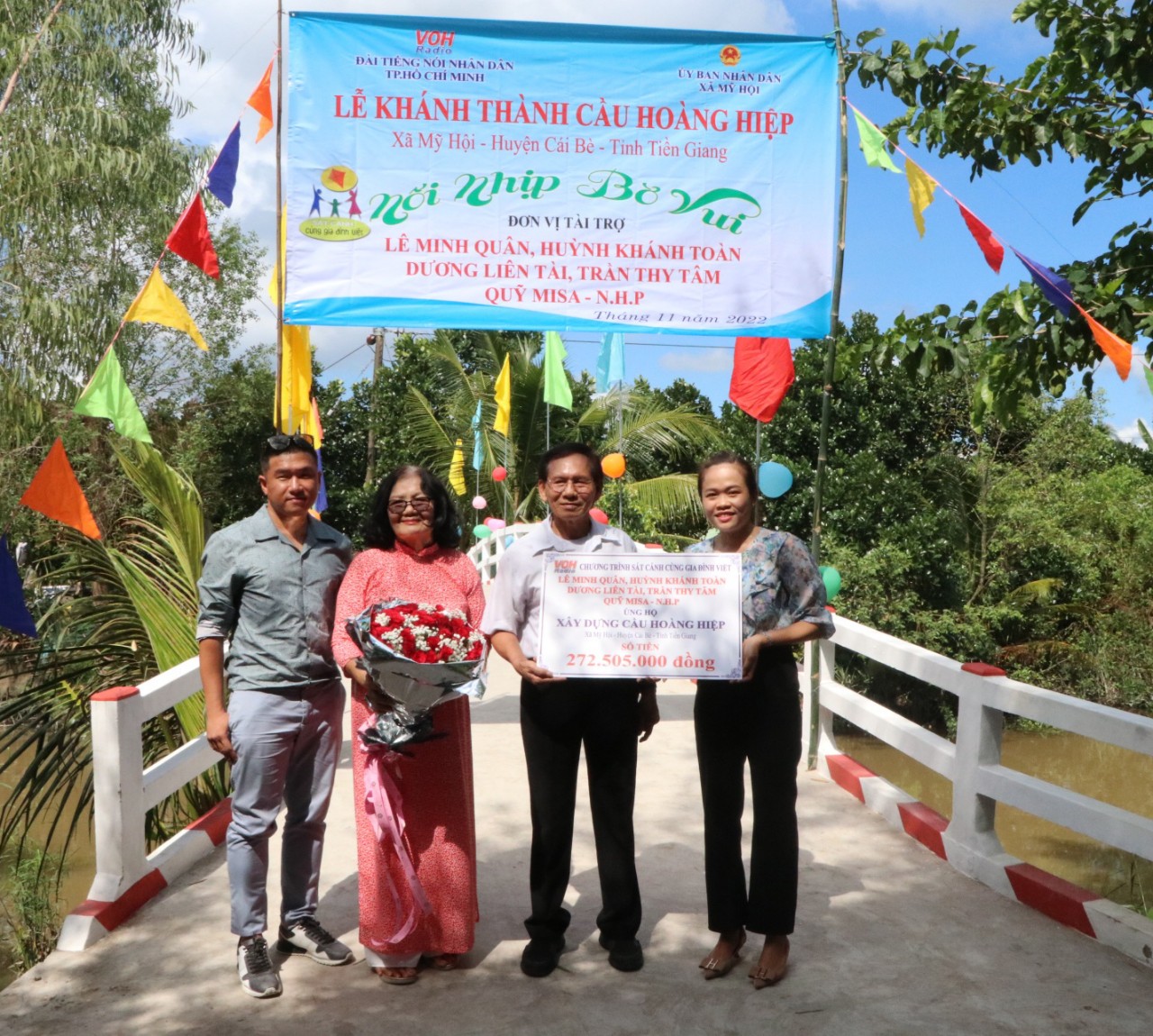 KHÁNH THÀNH CẦU HOÀNG HIỆP - XÃ MỸ HỘI, HUYỆN CÁI BÈ, TỈNH TIỀN GIANG