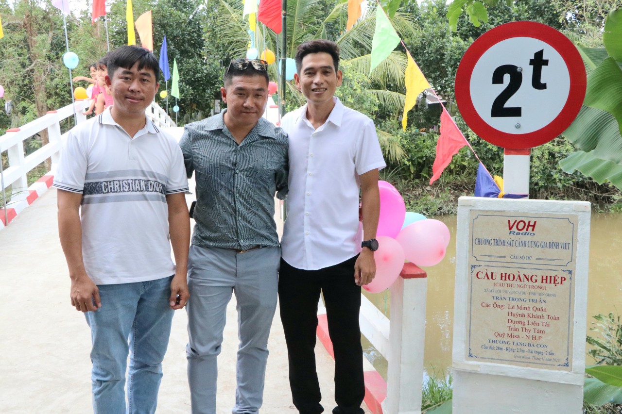 KHÁNH THÀNH CẦU HOÀNG HIỆP - XÃ MỸ HỘI, HUYỆN CÁI BÈ, TỈNH TIỀN GIANG