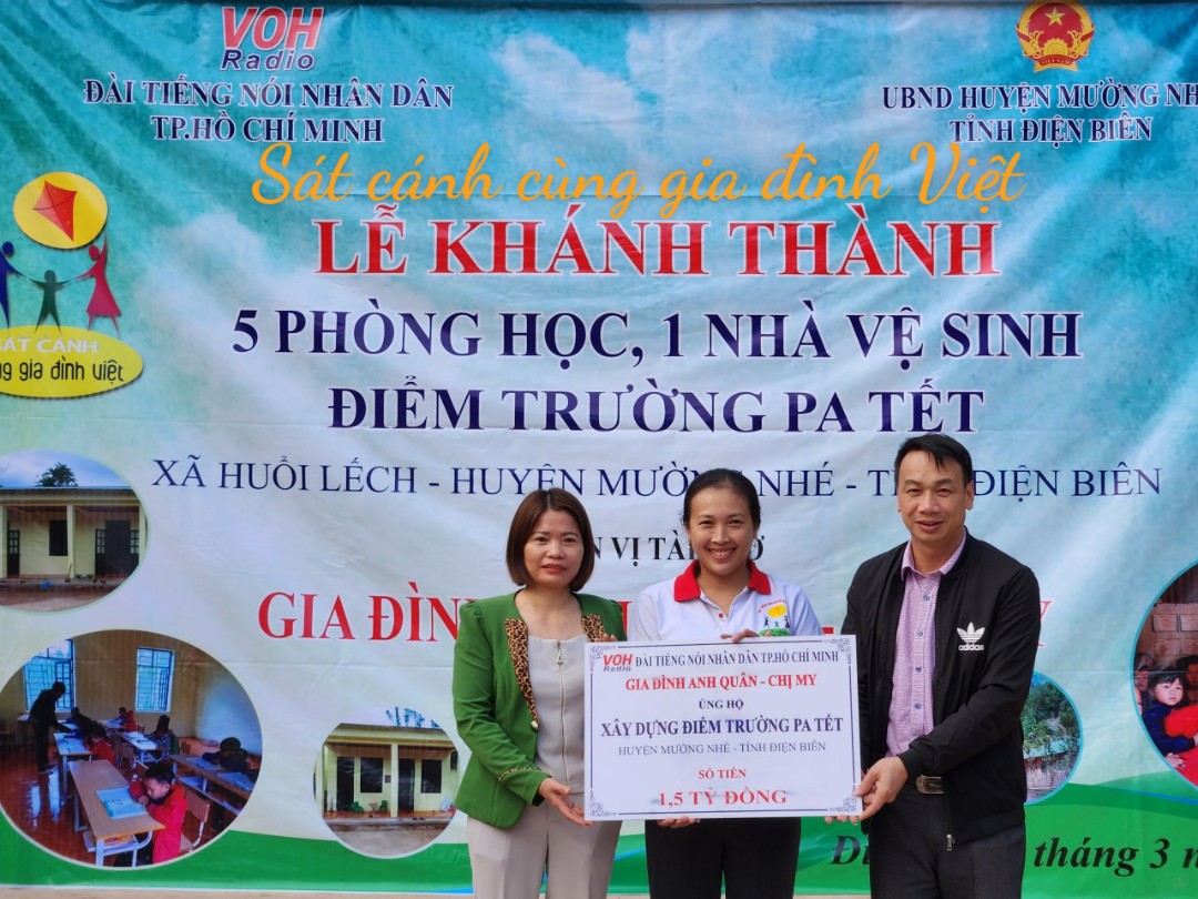 KHÁNH THÀNH ĐIỂM TRƯỜNG PA TẾT - XÃ HUỔI LẾCH, HUYỆN MƯỜNG NHÉ, TỈNH ĐIỆN BIÊN