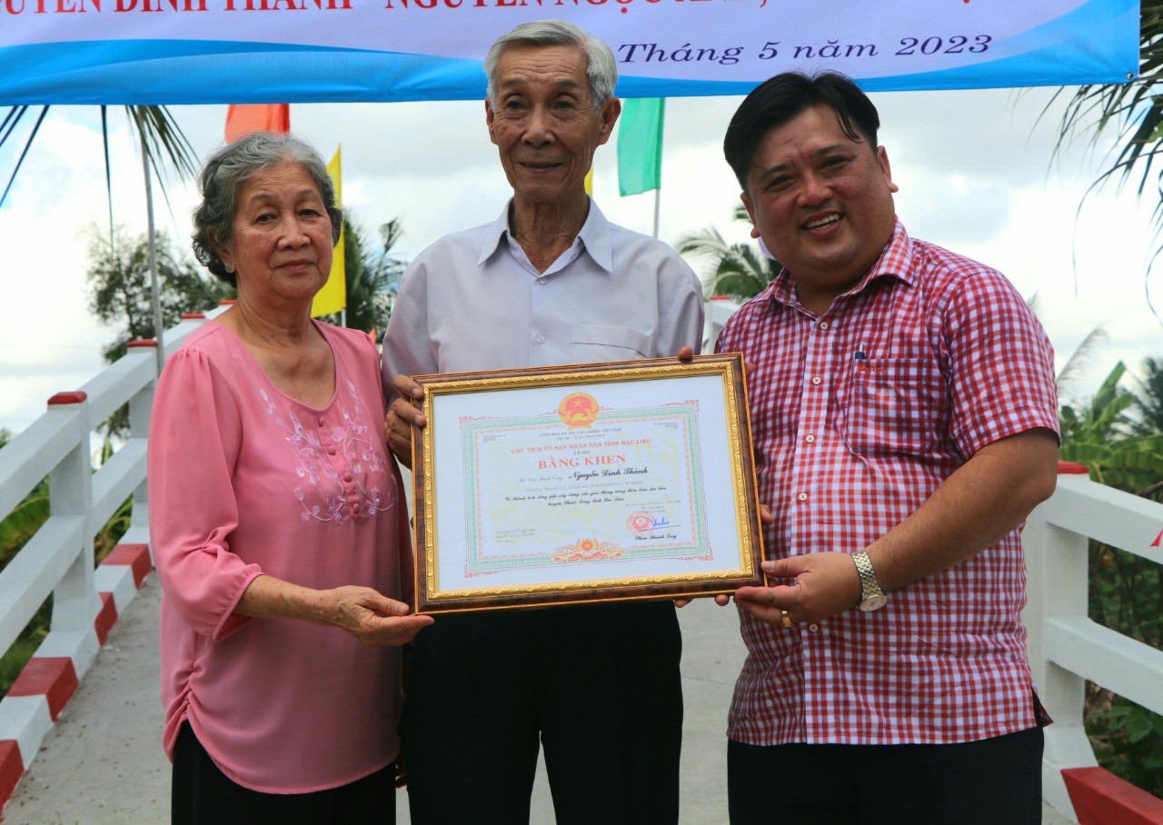 KHÁNH THÀNH CẦU ĐỊNH HIỀN 2 - XÃ VĨNH PHÚ ĐÔNG, HUYỆN PHƯỚC LONG, TỈNH BẠC LIÊU