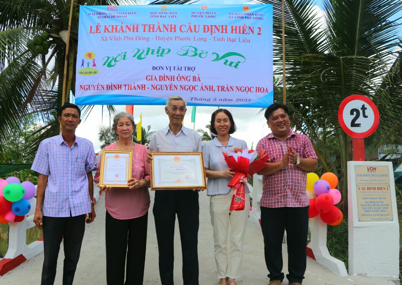 KHÁNH THÀNH CẦU ĐỊNH HIỀN 2 - XÃ VĨNH PHÚ ĐÔNG, HUYỆN PHƯỚC LONG, TỈNH BẠC LIÊU