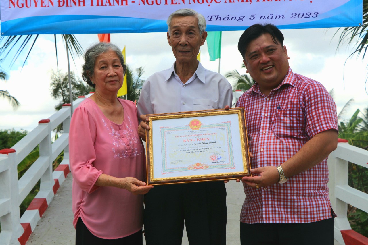 KHÁNH THÀNH CẦU ĐỊNH HIỀN 2 - XÃ VĨNH PHÚ ĐÔNG, HUYỆN PHƯỚC LONG, TỈNH BẠC LIÊU