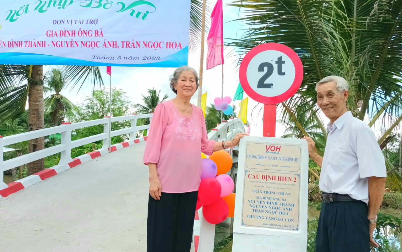 KHÁNH THÀNH CẦU ĐỊNH HIỀN 2 - XÃ VĨNH PHÚ ĐÔNG, HUYỆN PHƯỚC LONG, TỈNH BẠC LIÊU